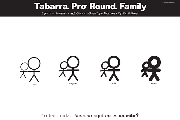 Tabarra Pro Round Light in Sans-Serif Fonts - product preview 3