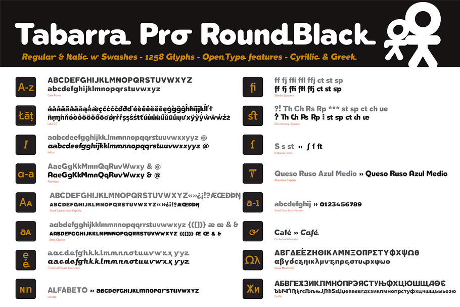 Tabarra Pro Round Black in Sans-Serif Fonts - product preview 8