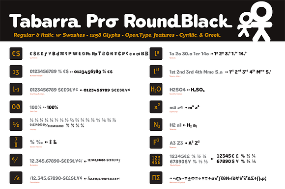 Tabarra Pro Round Black in Sans-Serif Fonts - product preview 1
