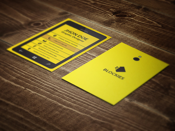 Smart Phone Business Card Template in Business Card Templates - product preview 4
