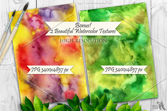 Tropical Vines Seamless PS Brushes in Photoshop Brushes - product preview 3