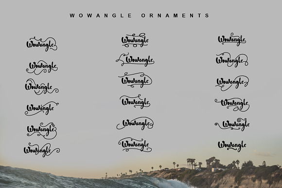 Wowangle Brush Script (Bonus Font) in Script Fonts - product preview 3