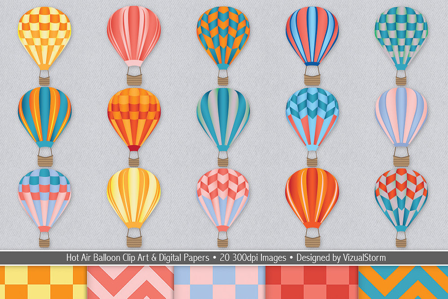 Hot Air Balloons and Chevrons