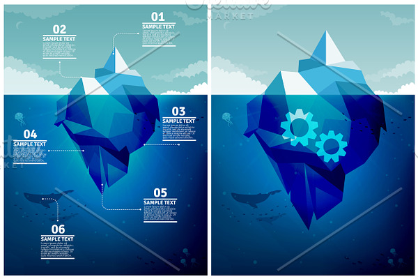 Icebergs Infographics