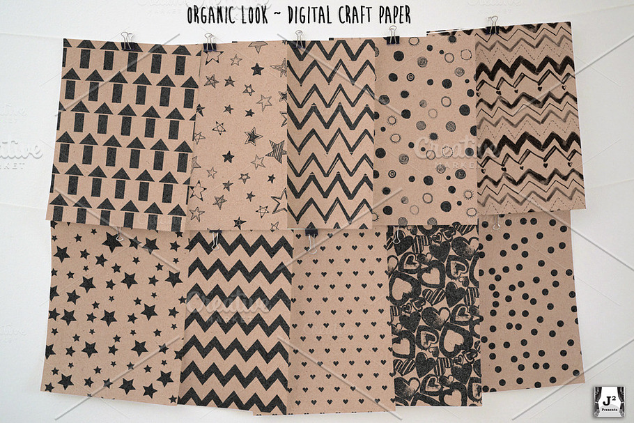 Organic Printed Craft Paper/Patterns