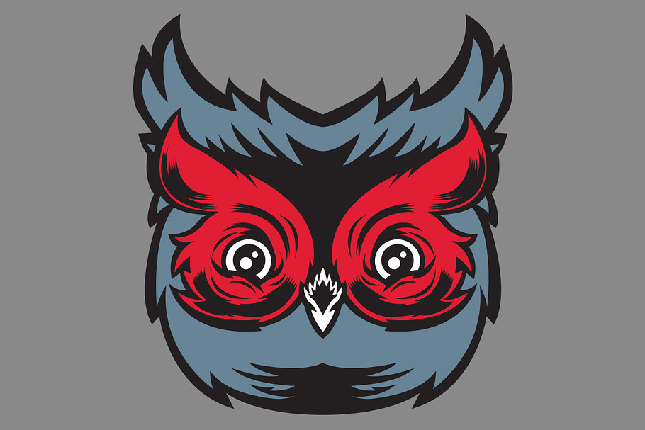 Vector Owl Head