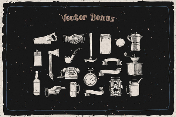 Weinston Typeface + Extras in Chalkboard Fonts - product preview 2