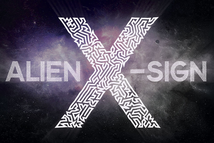 Alien Sign in Display Fonts - product preview 8