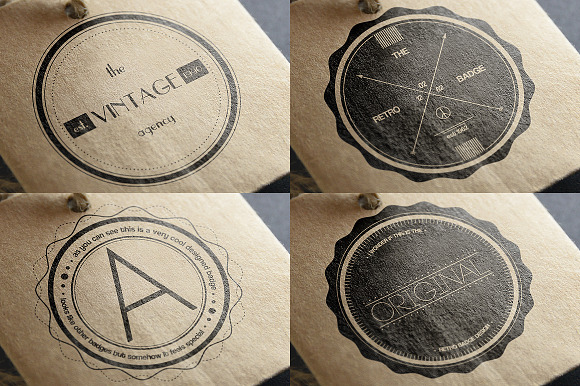 Vintage Badges Vol.2 in Logo Templates - product preview 3