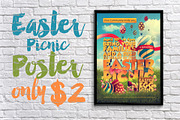 3D Easter Picnic Poster