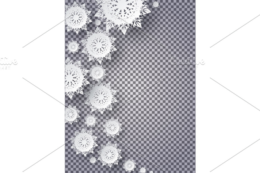 Snowflakes Background in Illustrations - product preview 8