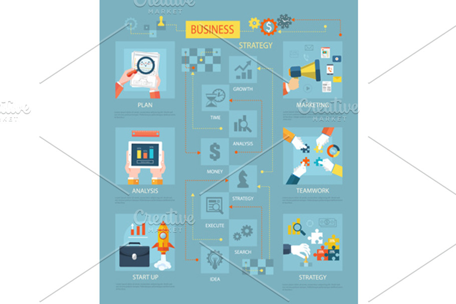 Business Strategy Plan Marketing in Illustrations - product preview 8