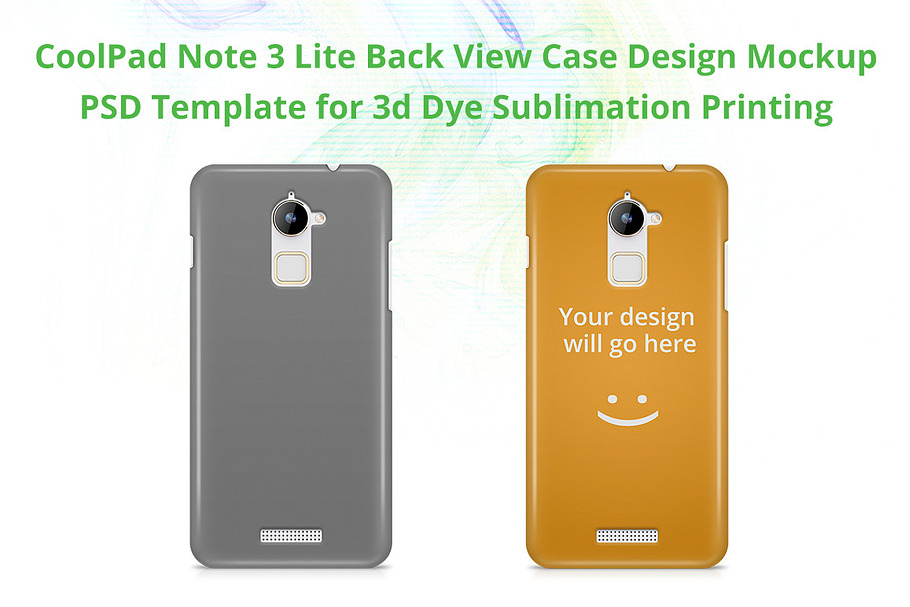 CoolPad Note 3 Lite 3dCase Mockup