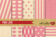 Pink Papers Illustration Patterns