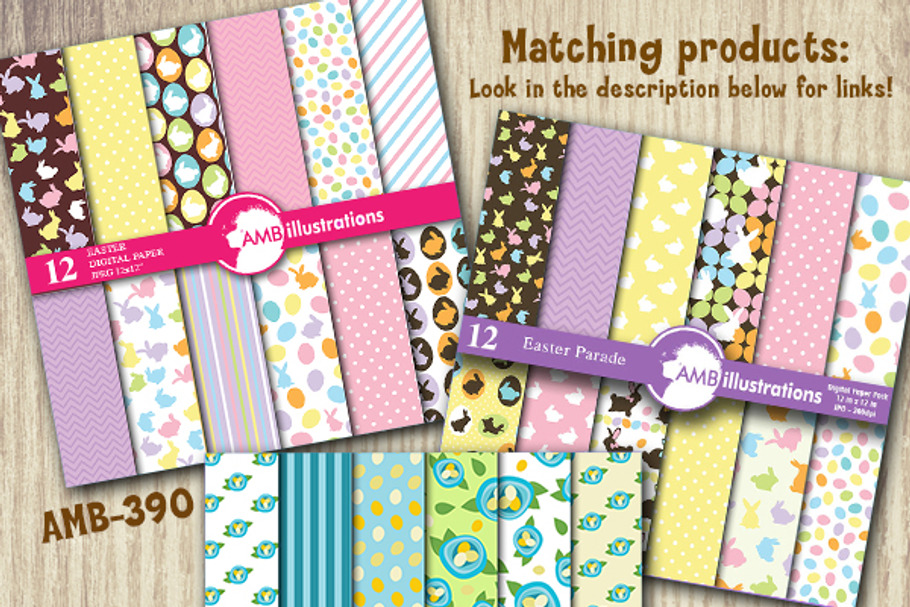 Easter Egg Papers AMB-1199 in Patterns - product preview 8