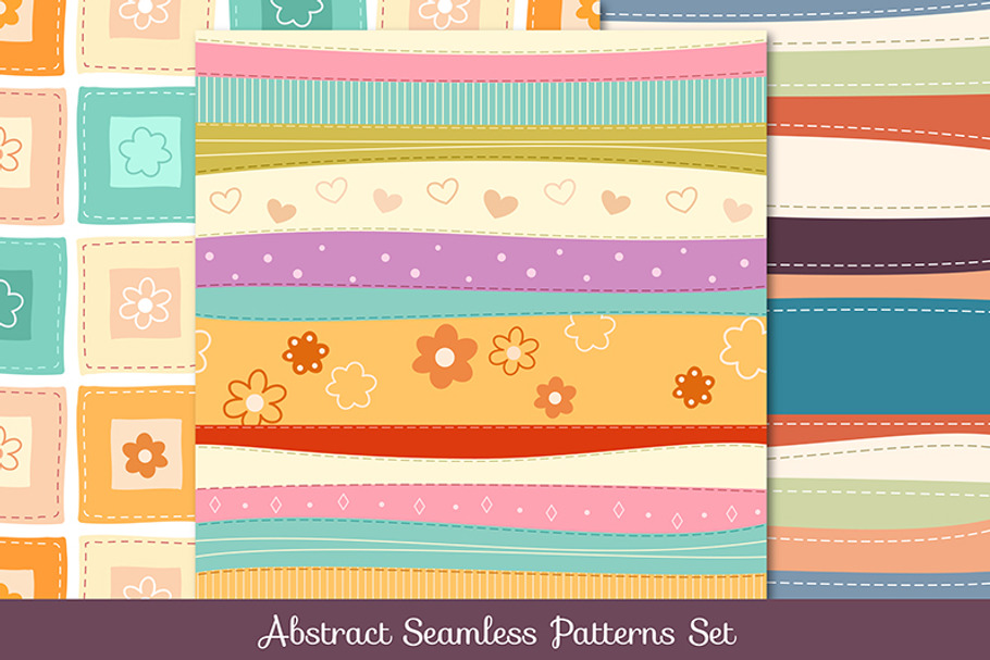 Abstract seamless patterns in Patterns - product preview 8