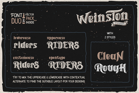 Weinston Typeface + Extras in Chalkboard Fonts - product preview 6