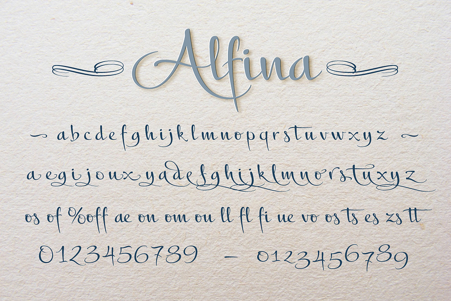 Alfina in Script Fonts - product preview 8