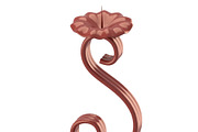 Flower shaped candleholder