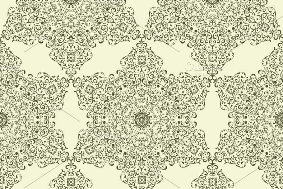 Vector Seamless Vintage Star Pattern in Patterns - product preview 8