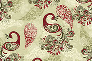 Vector Seamless Winter Pattern with