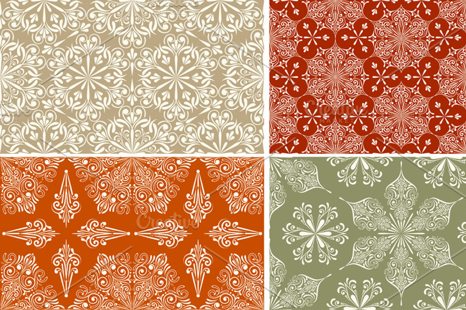 4 Vector Seamless Winter Patterns in Patterns - product preview 8