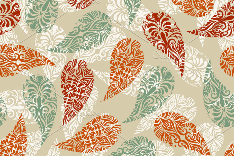 Vector Paisely  Seamless Pattern in Patterns - product preview 8