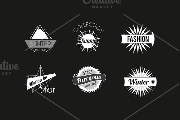 26 vector Badges Monochrome-fashion  in Logo Templates - product preview 4