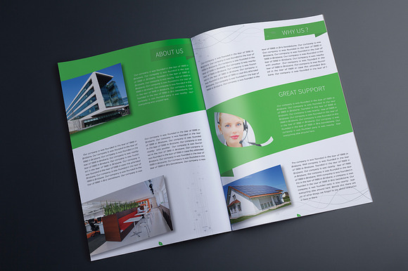 Indesign Multipurpose Green Catalog in Brochure Templates - product preview 2