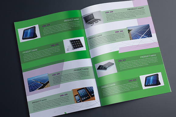 Indesign Multipurpose Green Catalog in Brochure Templates - product preview 3
