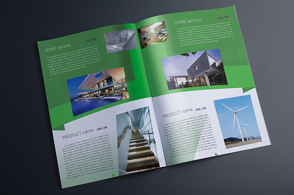 Indesign Multipurpose Green Catalog in Brochure Templates - product preview 4