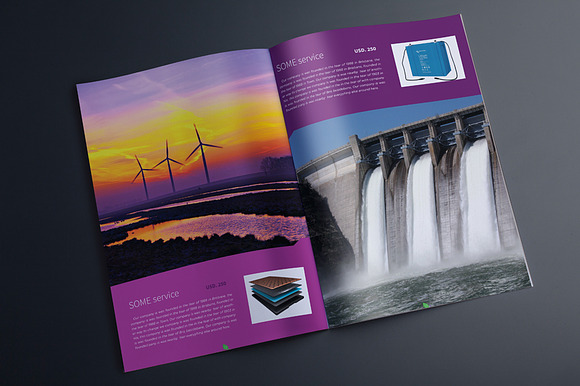 Indesign Multipurpose Green Catalog in Brochure Templates - product preview 6