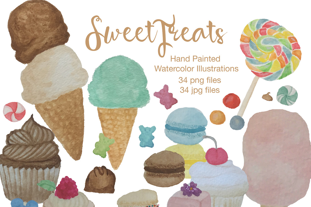 Sweet Treats  in Illustrations - product preview 8