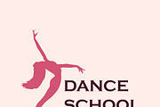 dance school emblem, icon