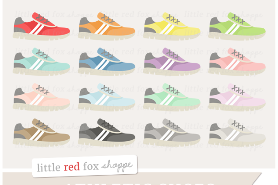 Athletic Shoe Clipart in Illustrations - product preview 8
