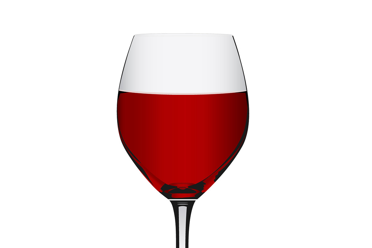 red wine, glass, cup, vector in Illustrations - product preview 8