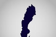 Map of Sweden, vector illustration 