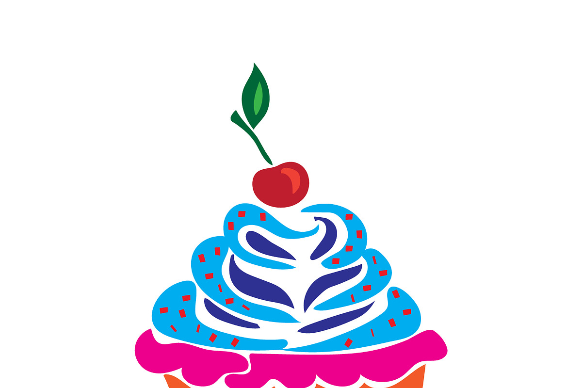 cupcake, doodle, flat, vector in Illustrations - product preview 8