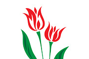 tulip, vector, icon