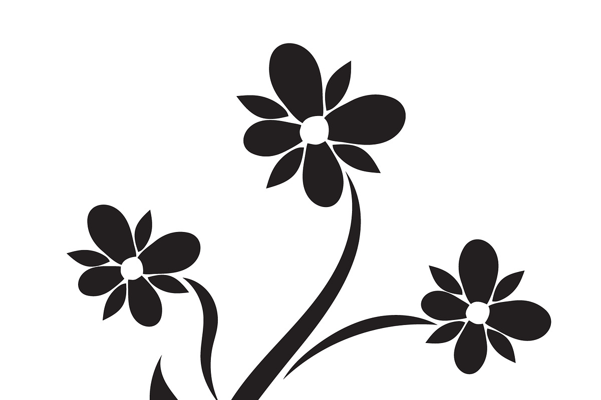 flower, icon, decor, vector in Illustrations - product preview 8