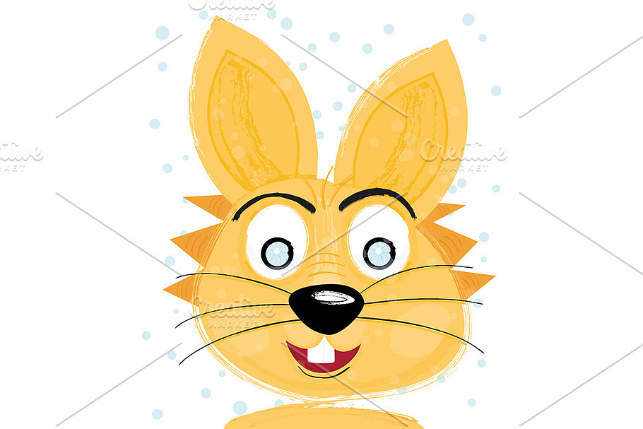 Easter Bunny Isolated on White in Illustrations - product preview 8