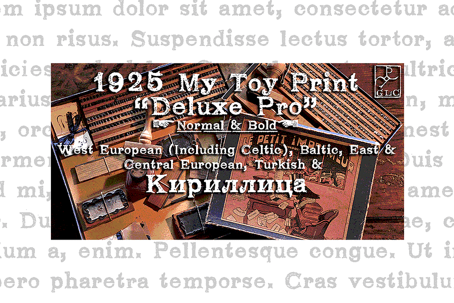 1925 My Toy Print Deluxe Pro Set in Display Fonts - product preview 8