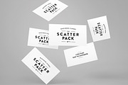 Scatter Business Cards Mockup
