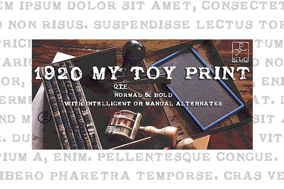 1920 My Toy Print OTF set in Display Fonts - product preview 8