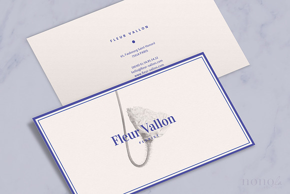 Elegant Business Card • Fleur in Business Card Templates - product preview 1