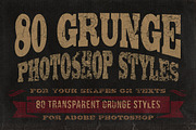 80 Grunge Photoshop Styles