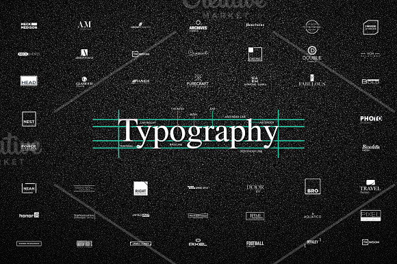 50 UNIQUE Typography Logos - 78% OFF in Logo Templates - product preview 18