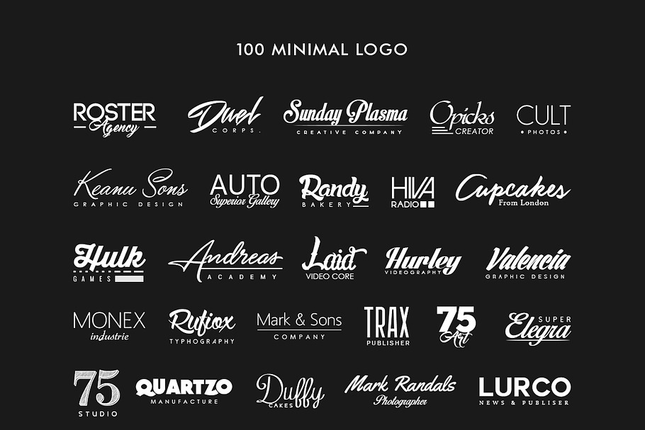 200 Minimal Logos