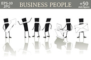 Set: Business people