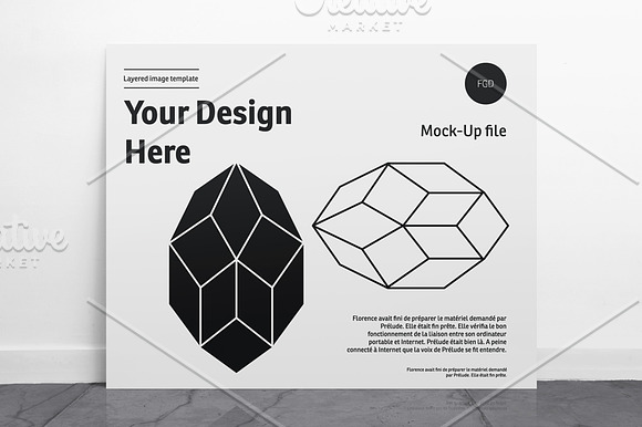Poster Mockup - Landscape - 01 in Product Mockups - product preview 1